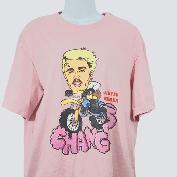 Justin Bieber x H&M 2020 Changes Graphic Oversized Tshirt Size Small - Picture 7 of 9